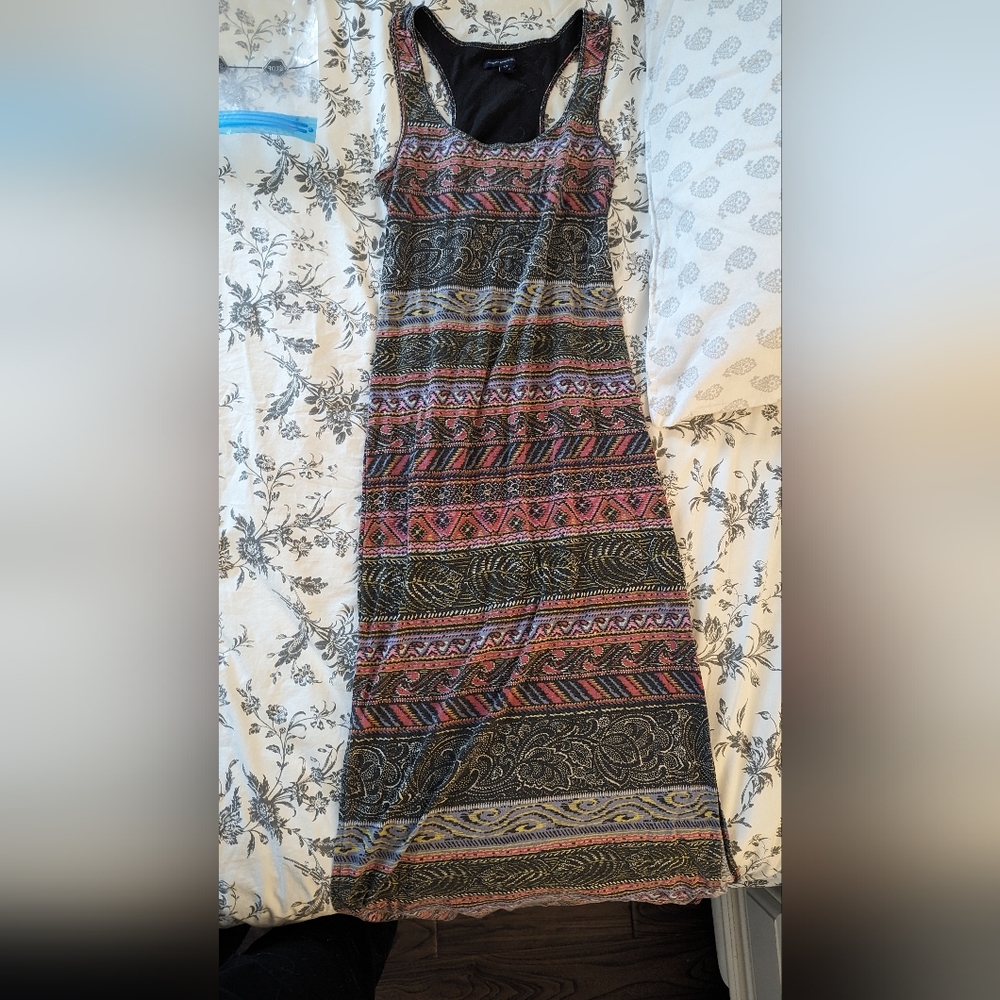 Maxi dress open back side slits